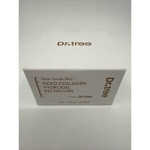 Dr Tree Loose Skin Gold Collagen Hydrogel Eye Patches 60 Pads New In Box 10/27